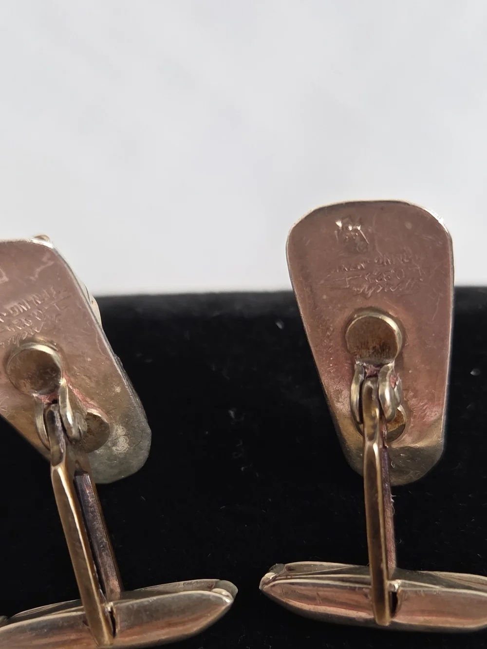 Vintage Sterling Silver Shoe Cufflinks And Tie Pin Made In Mexico